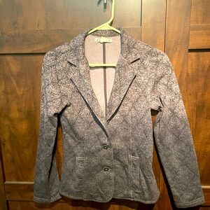 Ruff Hewn paisley print ombre cotton blazer